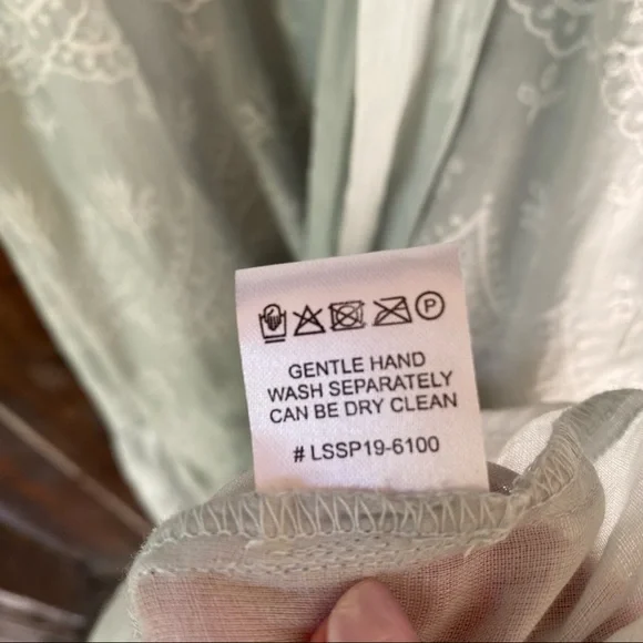 Love Sam x Anthropologie | Tallulah embroidered Tiered Midi Dress Laced - Picture 11 of 16